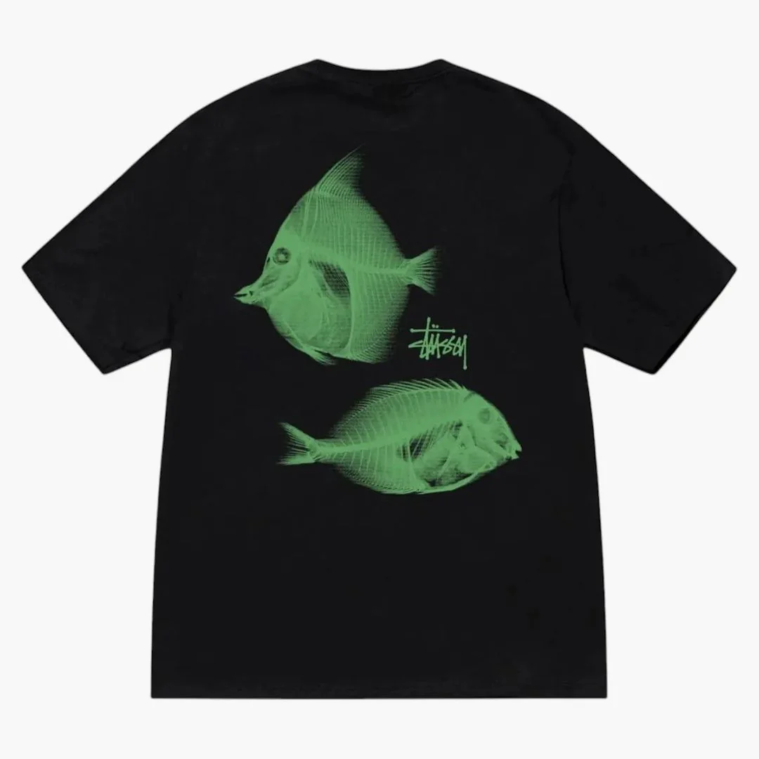 Stussy X-ray Fishin Tee Black - Image 2