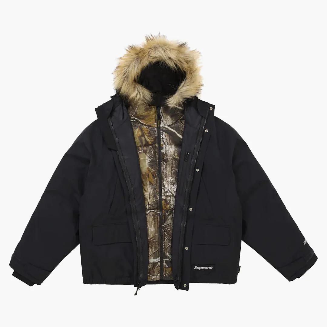 Supreme 2-in-1 Gore-tex Parka + Reversible 700-fill Down Liner Jacket Black - Image 3