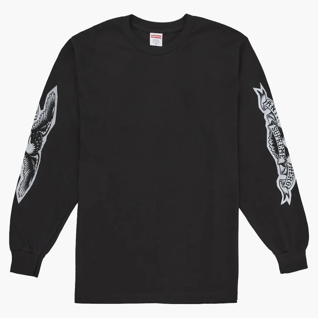 Supreme Antihero Eagle L/s Tee Black - Image 2