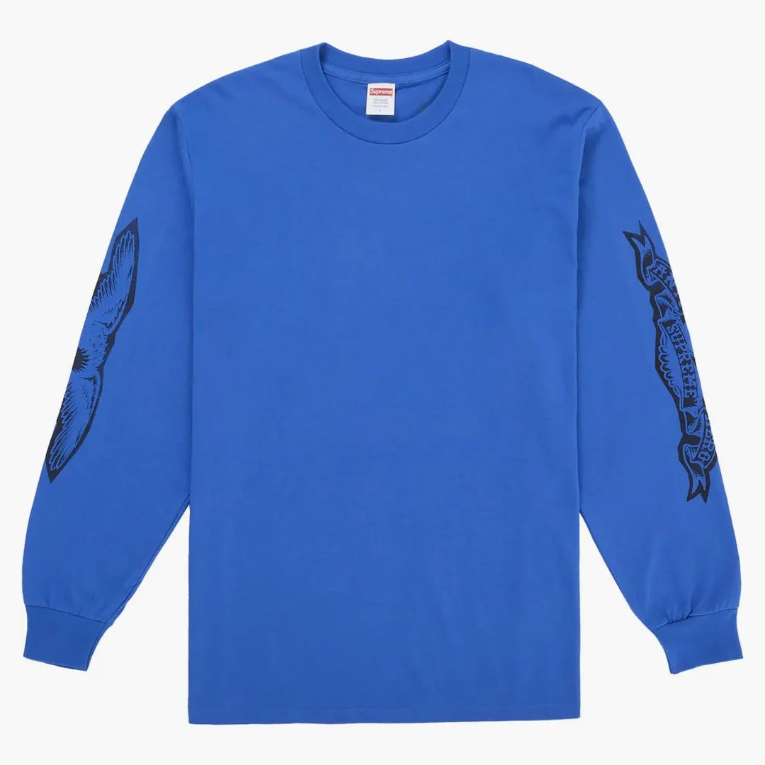Supreme Antihero Eagle L/s Tee Blue - Image 2