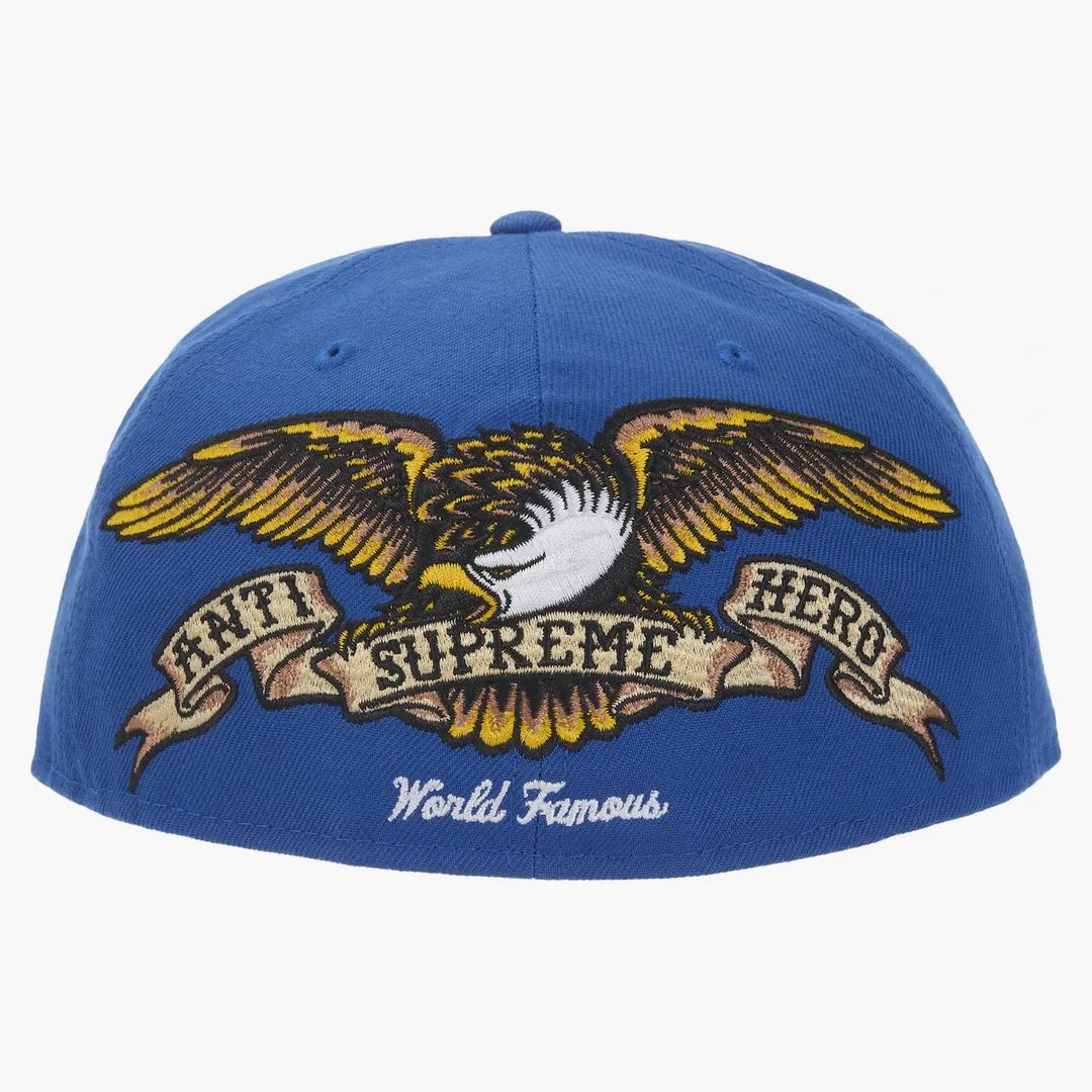 Supreme Antihero New Era 59fifty Fitted Cap Blue - Image 2