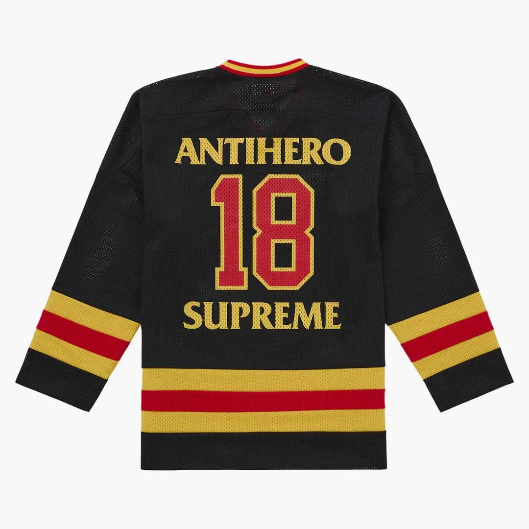 Supreme Antihero Ozzy Hockey Jersey Black - Image 2