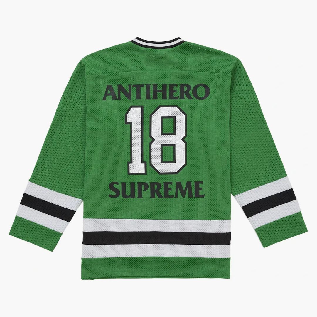 Supreme Antihero Ozzy Hockey Jersey Green - Image 2