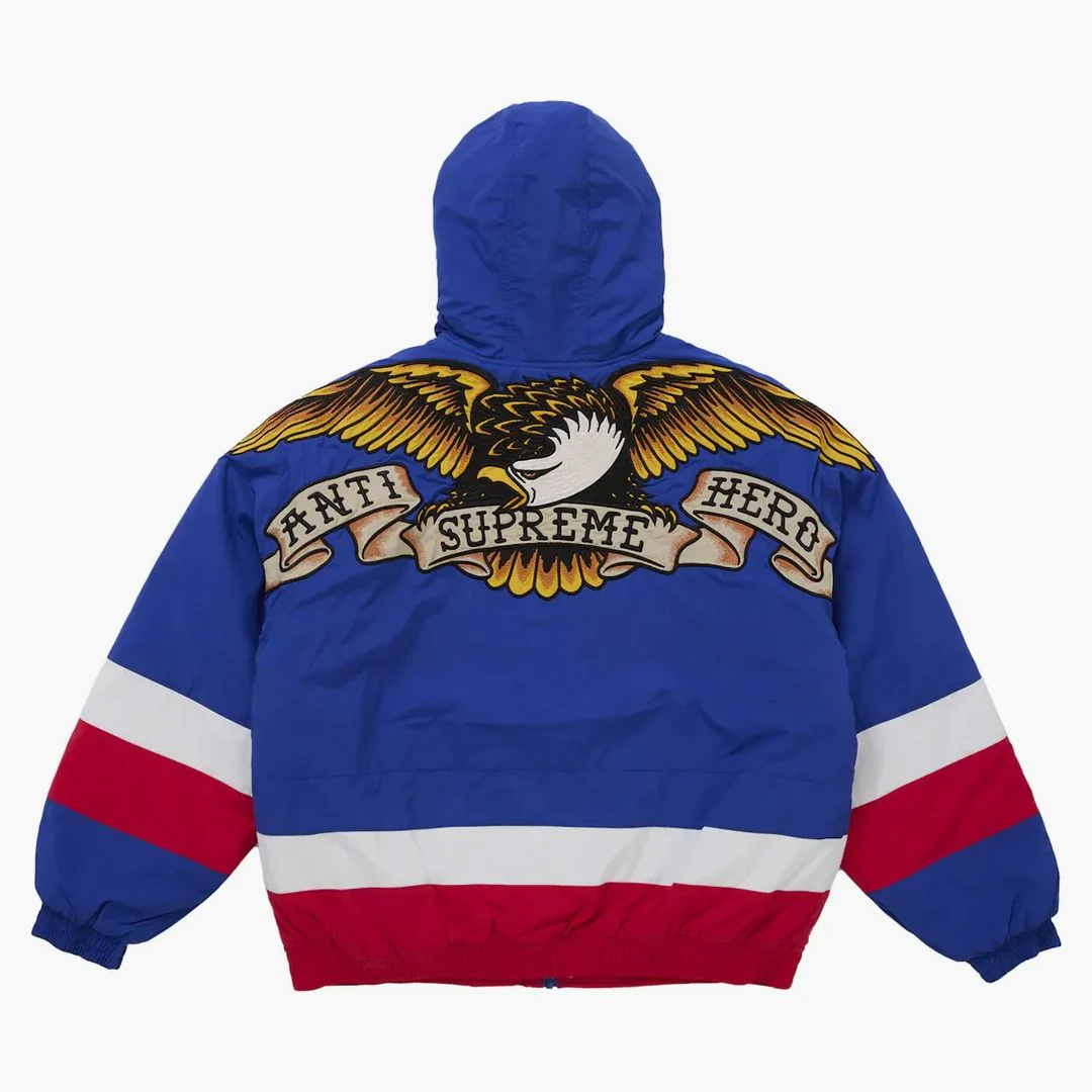 Supreme Antihero Stadium Jacket Blue - Image 3