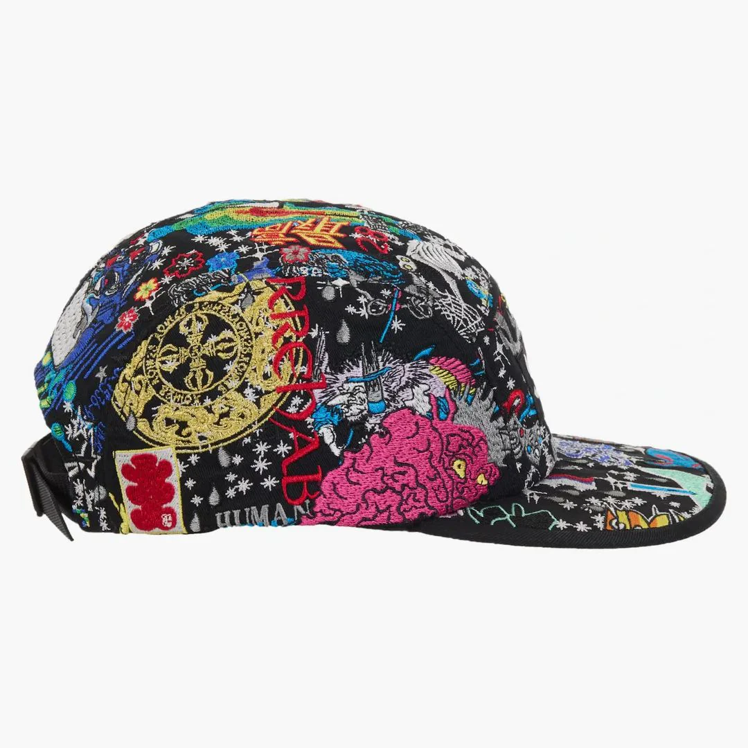 Supreme Aoi Embroidered Camp Cap Black - Image 2
