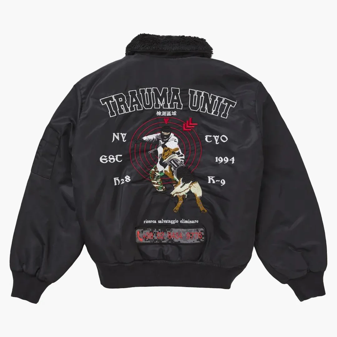 Supreme Aoi Nylon Bomber Jacket Black - Image 2