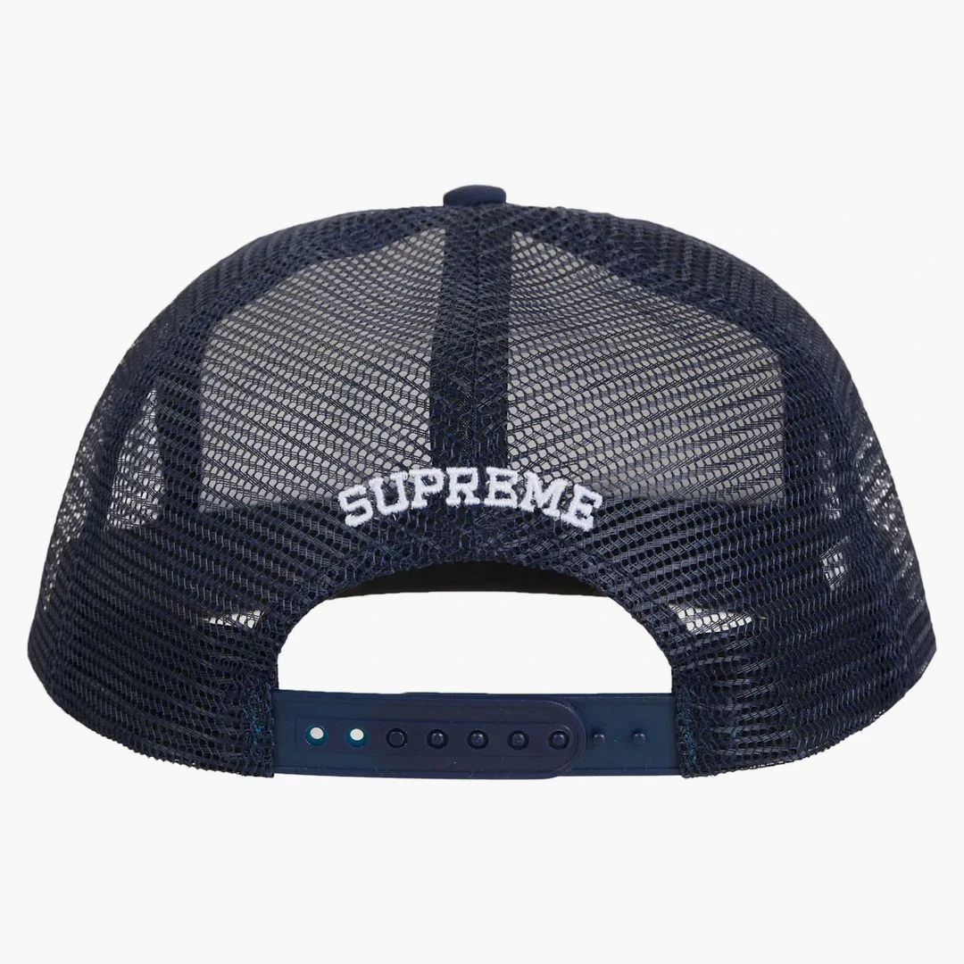 Supreme Authorized Mesh Back 5 Panel Fw24 Navy - Image 2