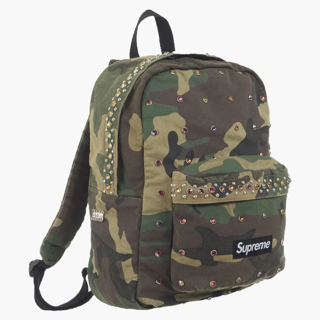 Supreme B.b. Simon Denim Backpack Woodland Camo
