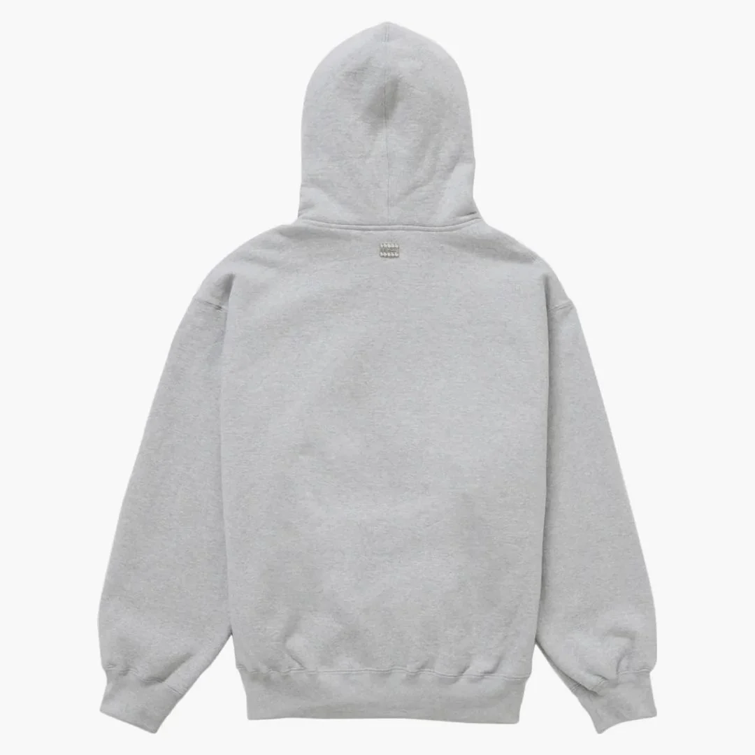 Supreme B.b. Simon Zip Up Hooded Sweatshirt Heather Grey - Image 2