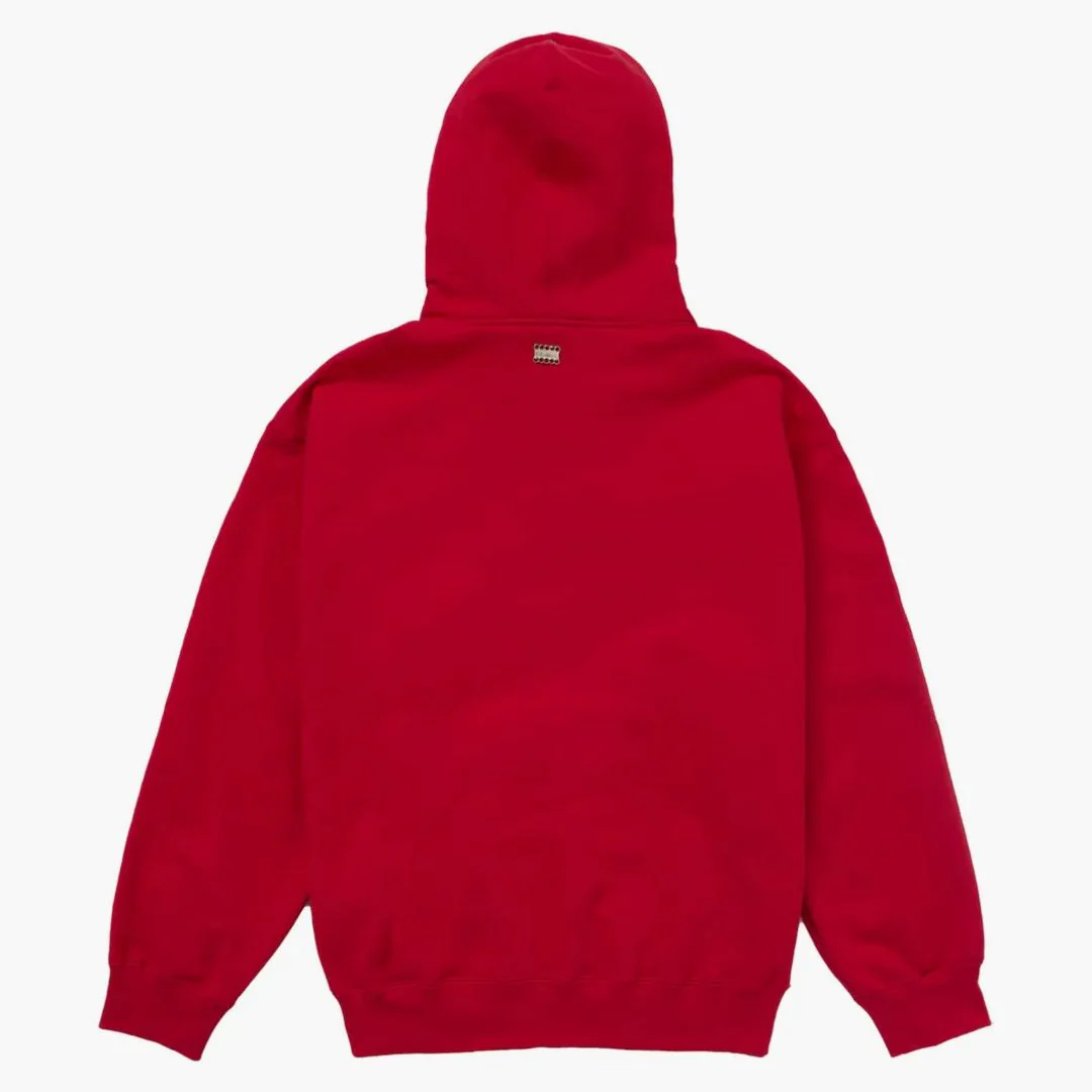 Supreme B.b. Simon Zip Up Hooded Sweatshirt Red - Image 2