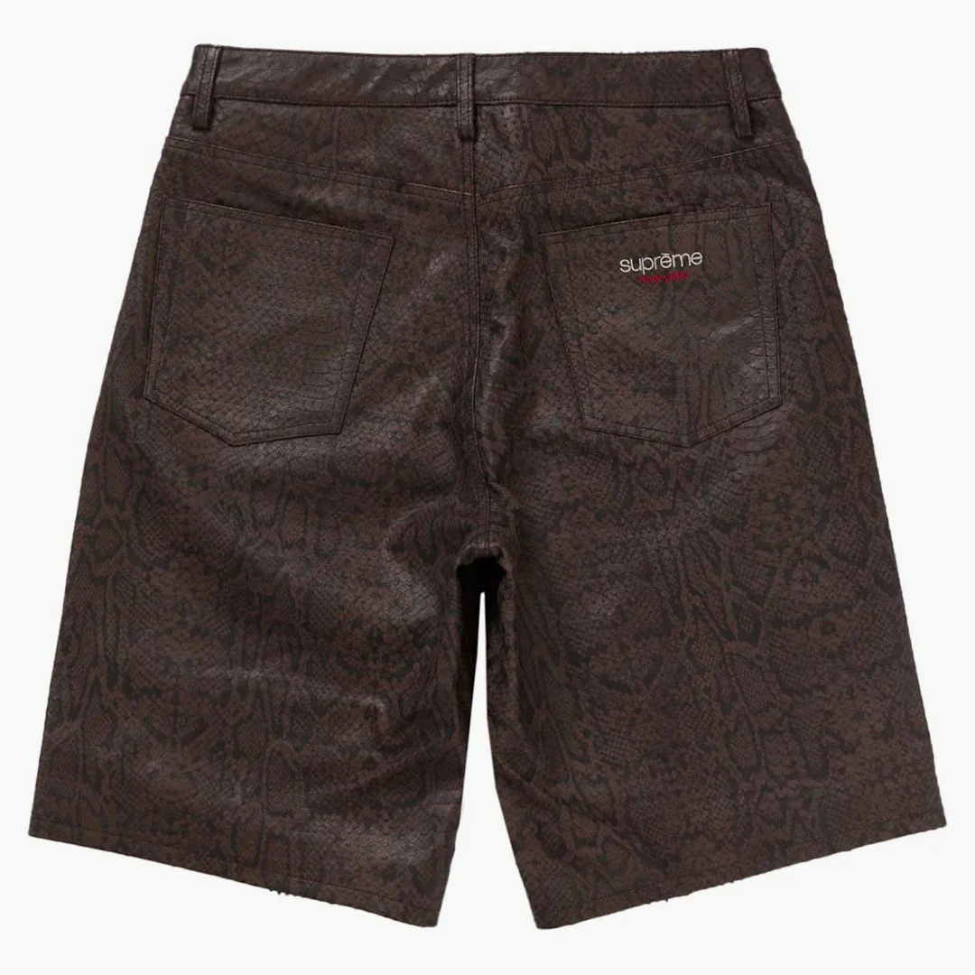 Supreme Baggy Leather Short (ss25) Brown - Image 2