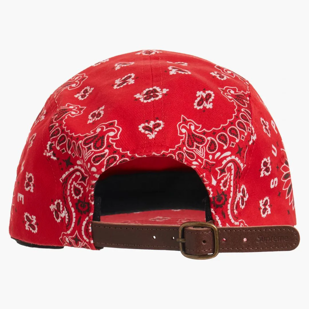 Supreme Bandana Camp Cap Red - Image 2