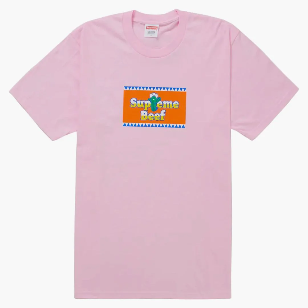 Supreme Beef Tee Light Pink