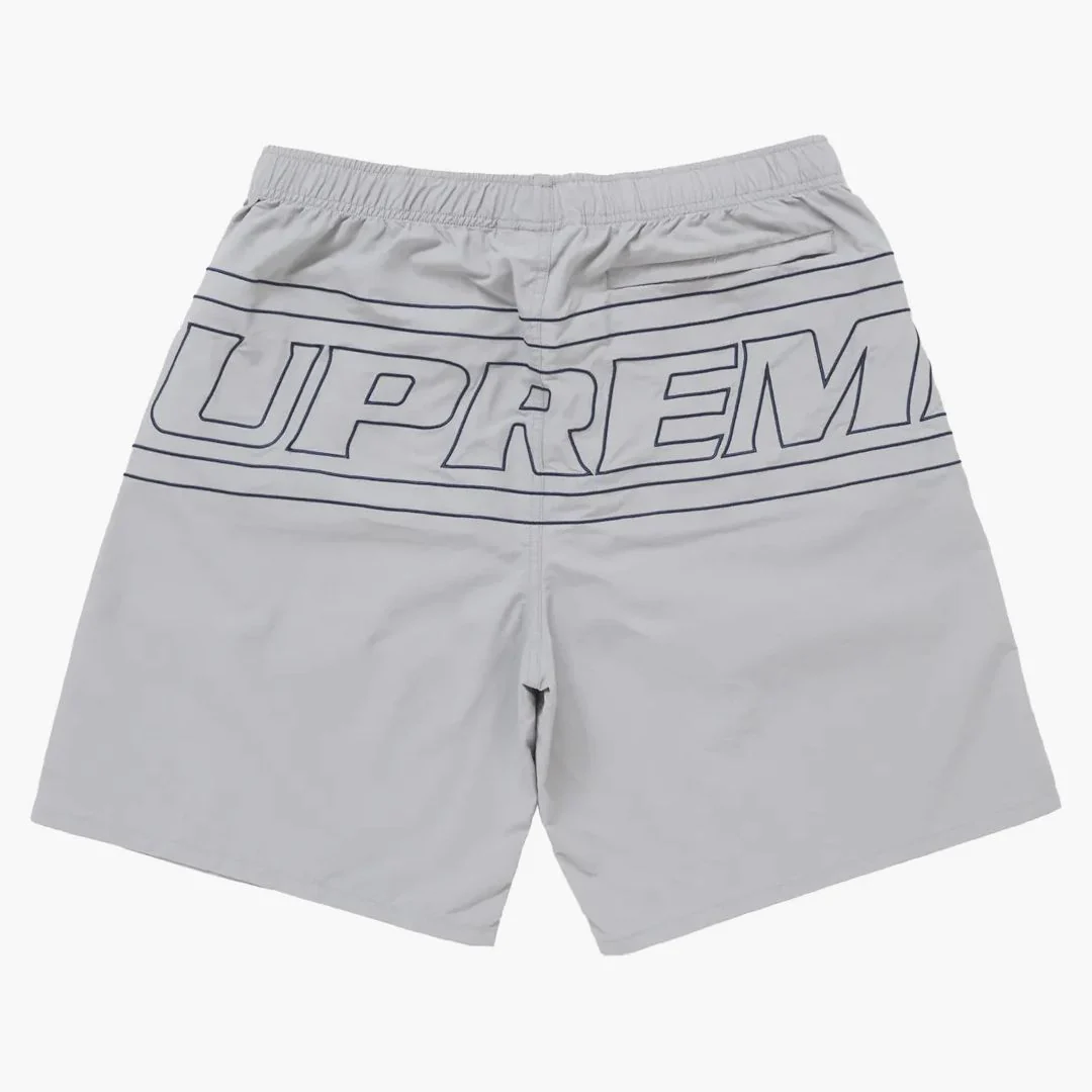 Supreme Big Logo Nylon Short Grey