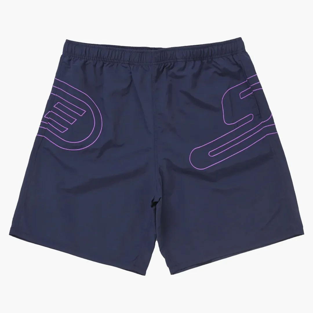 Supreme Big Logo Nylon Short Navy
