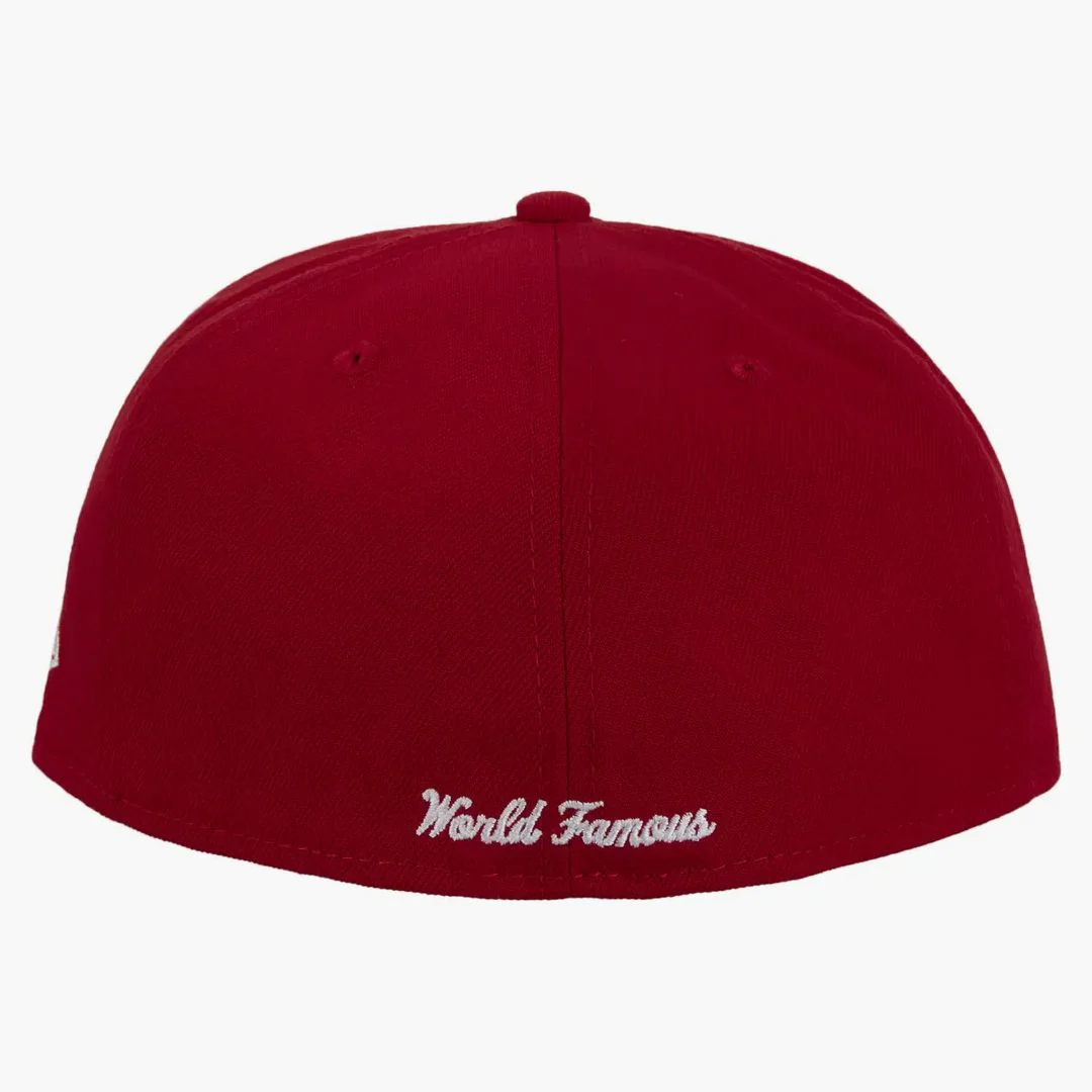 Supreme Bones Box Logo New Era 59fifty Cap Red - Image 3