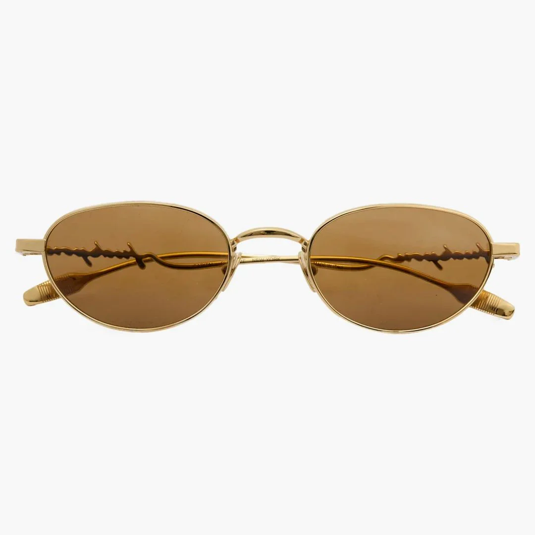 Supreme Capital Sunglasses Gold - Image 2