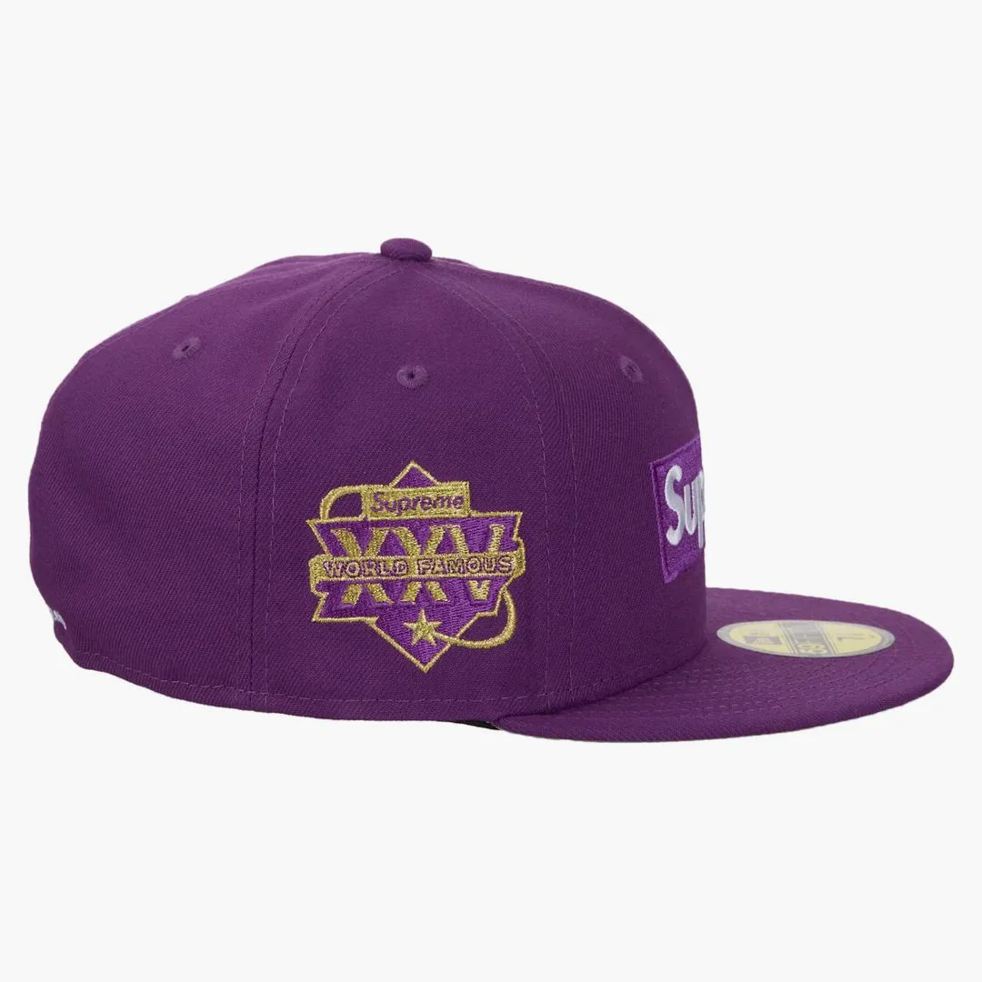 Supreme Championship Box Logo New Era 59fifty Hat Purple - Image 3
