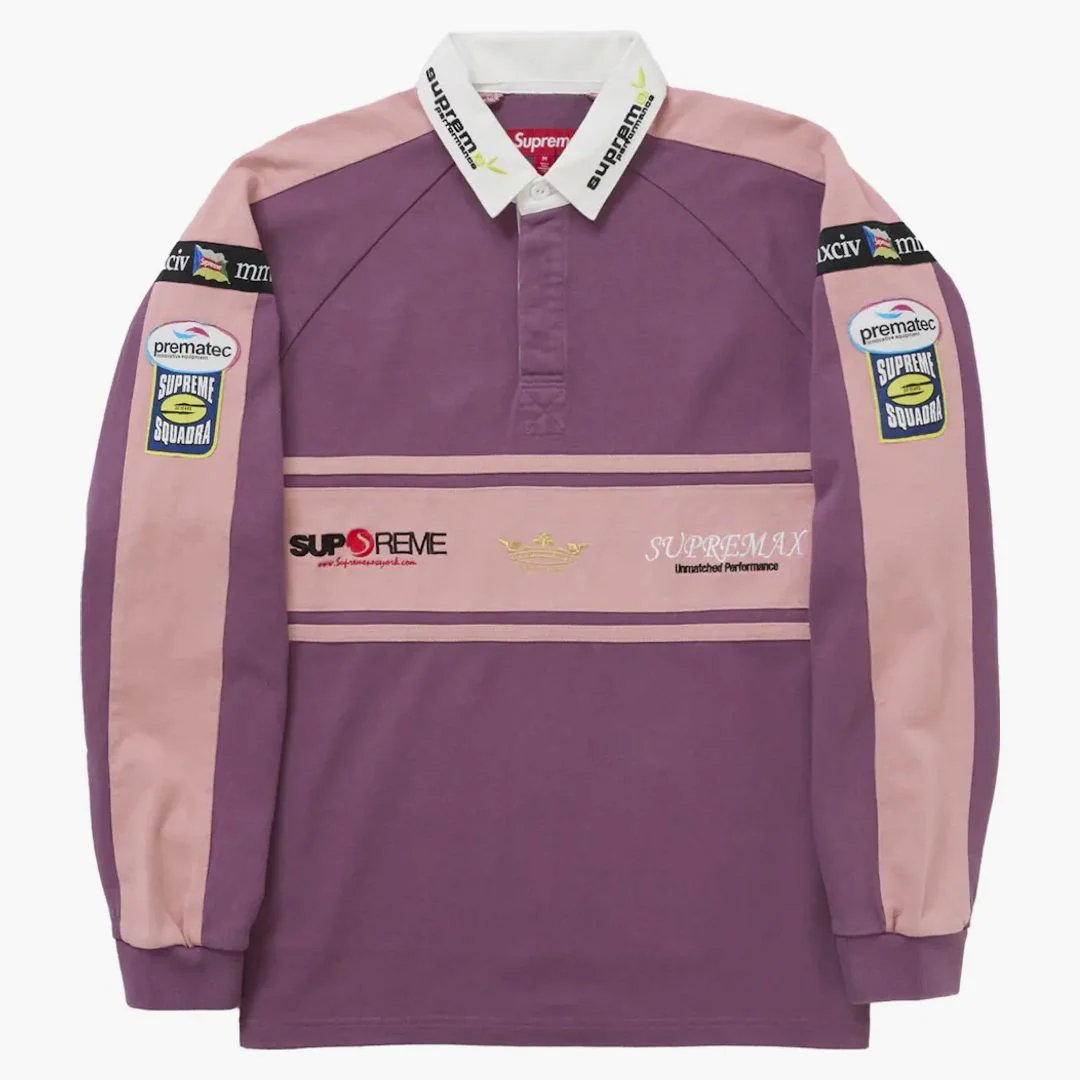 Supreme Chest Stripe Rugby Purple - Image 2