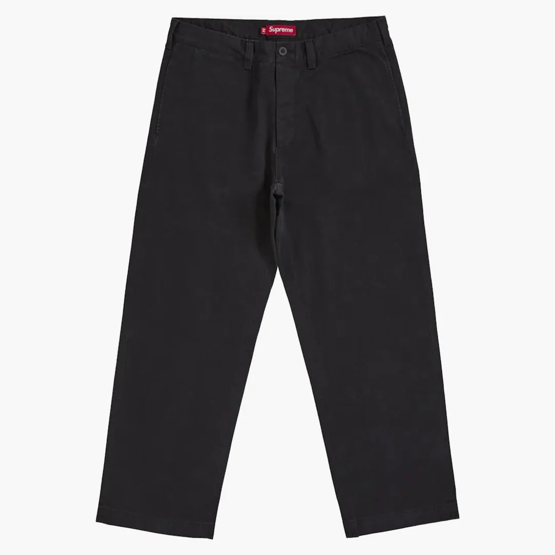 Supreme Chino Pant (ss25) Black - Image 2