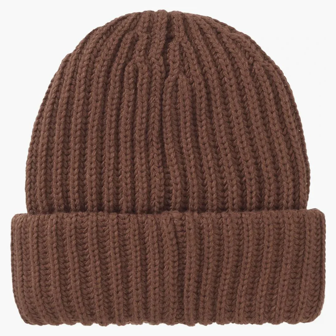 Supreme Chunky Rib Classic Logo Beanie Brown - Image 2