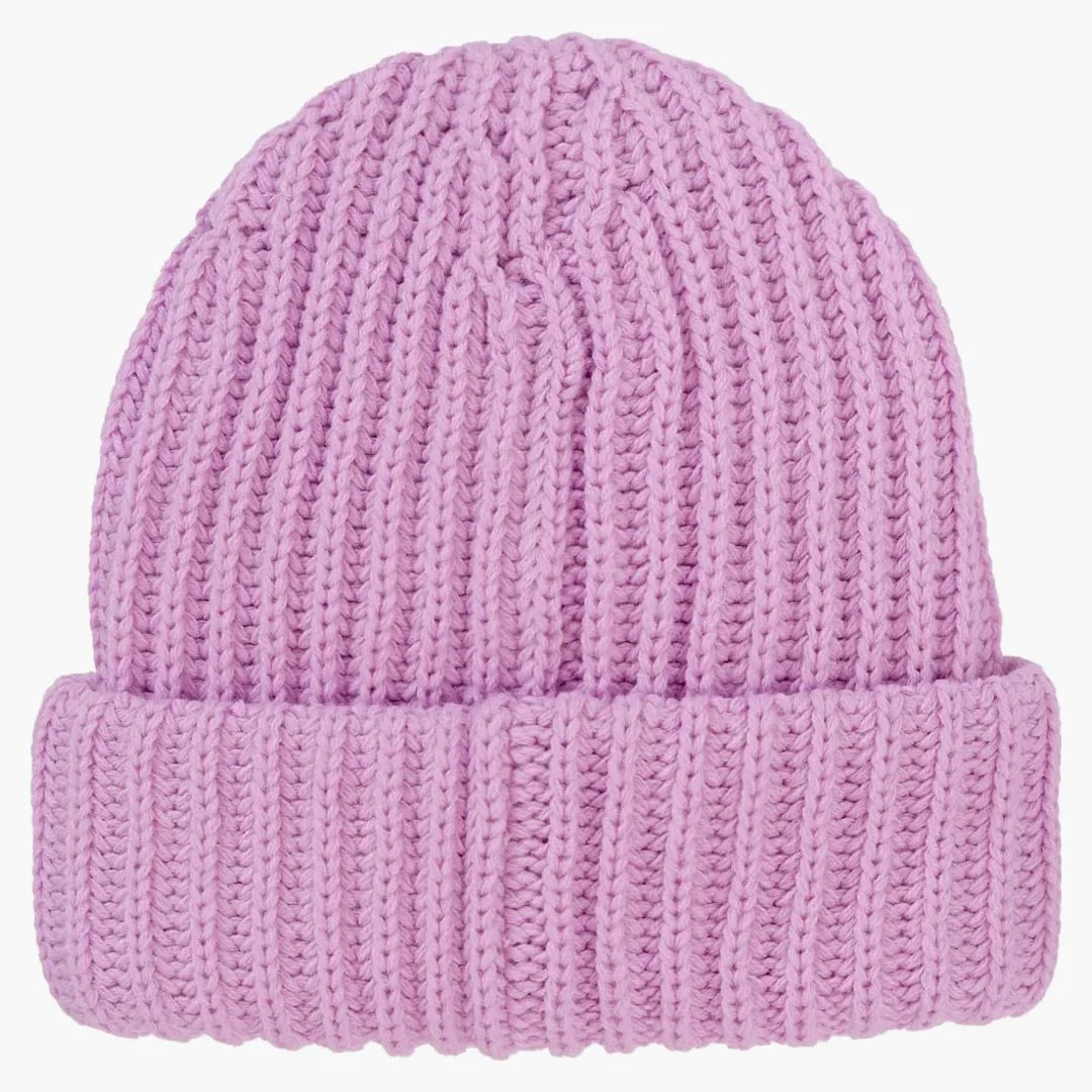 Supreme Chunky Rib Classic Logo Beanie Pink - Image 2