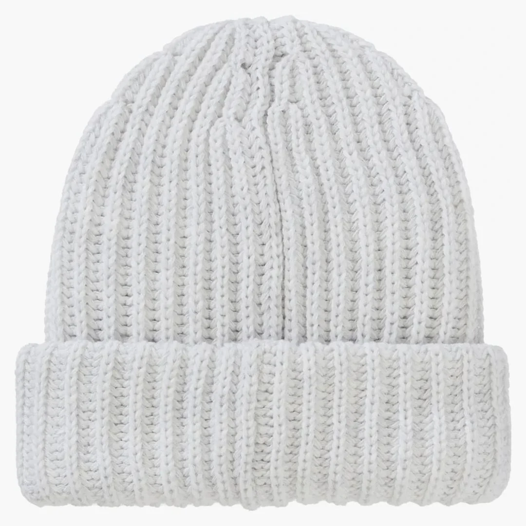 Supreme Chunky Rib Classic Logo Beanie White - Image 2
