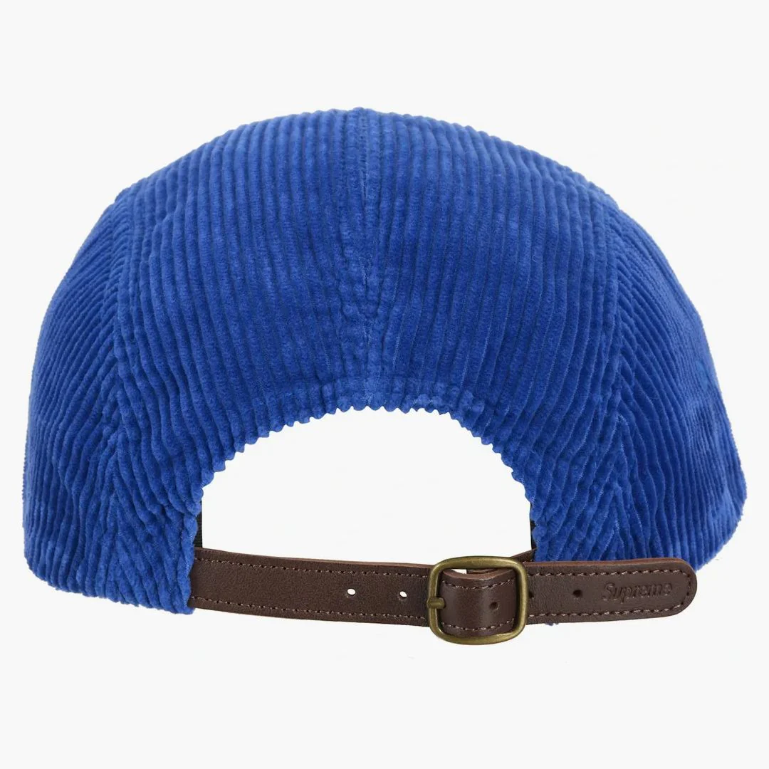 Supreme Corduroy Camp Cap (fw24) Blue - Image 2