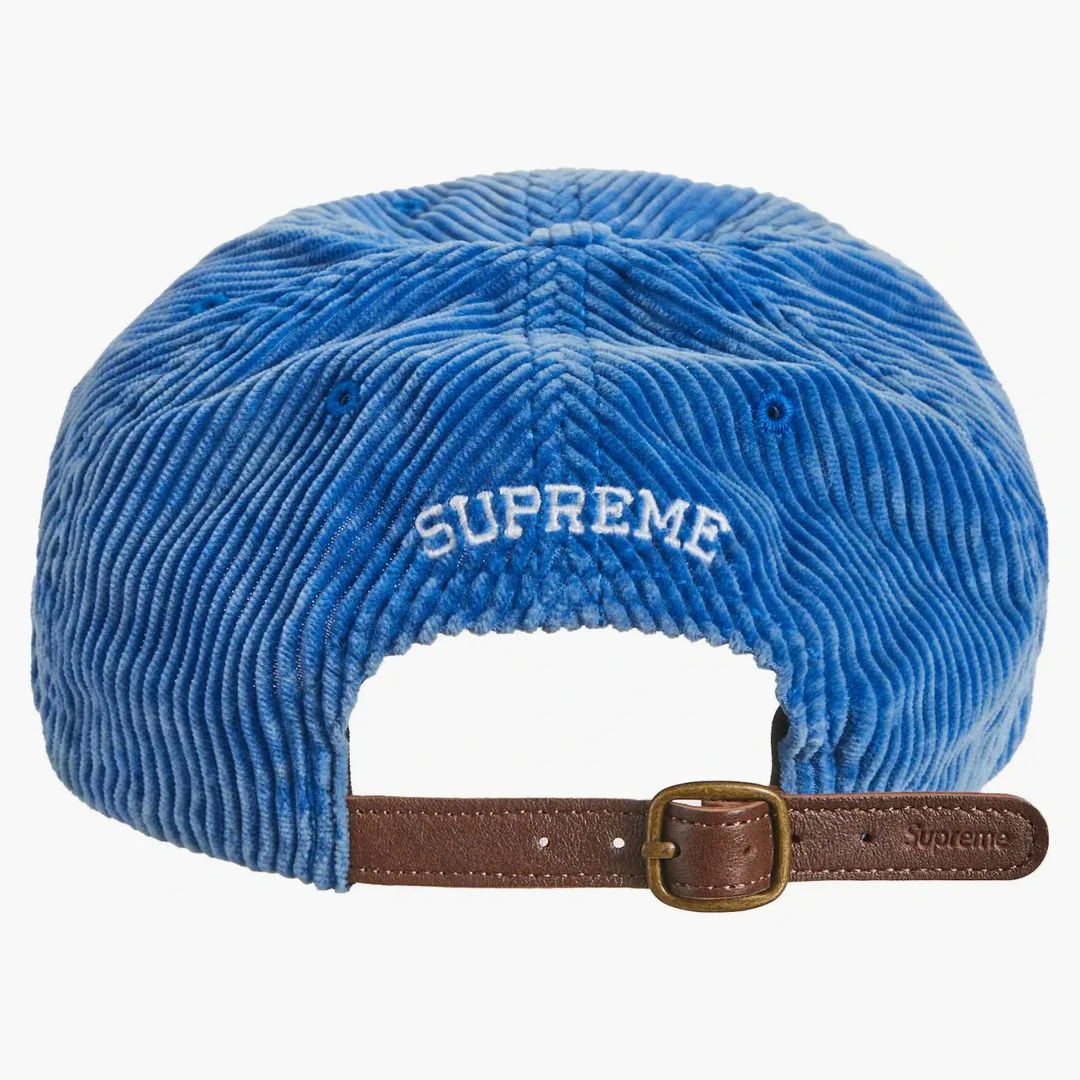 Supreme Corduroy S Logo 6-panel (fw23) Royal - Image 2
