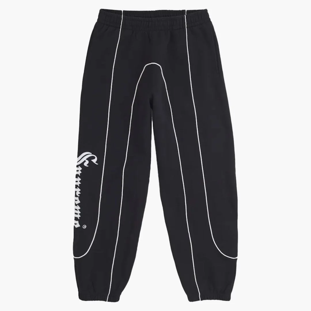 Supreme Curve Piping Sweatpant Black - Image 3