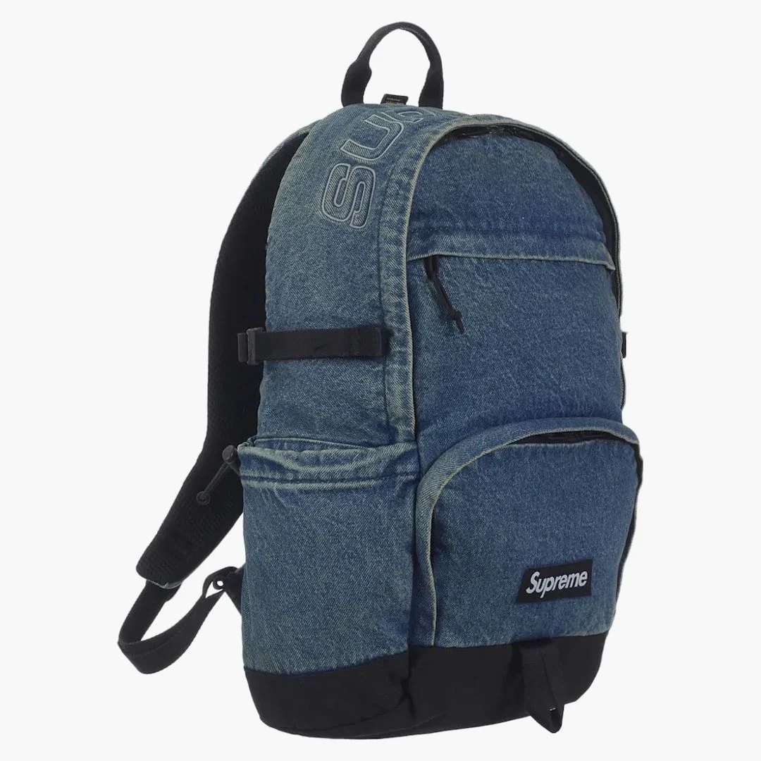 Supreme Denim Backpack Washed Indigo - Image 3