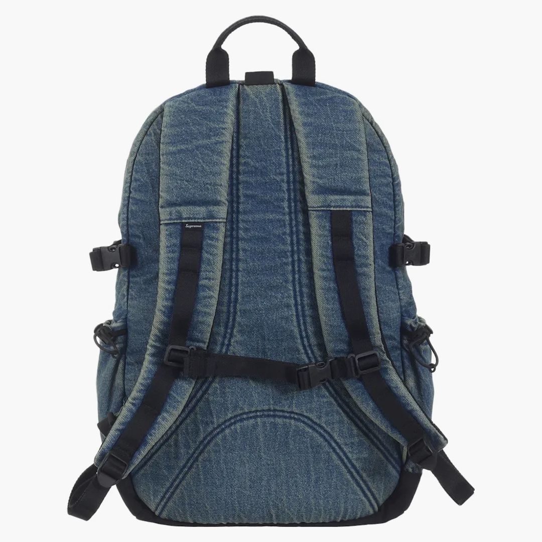 Supreme Denim Backpack Washed Indigo - Image 4