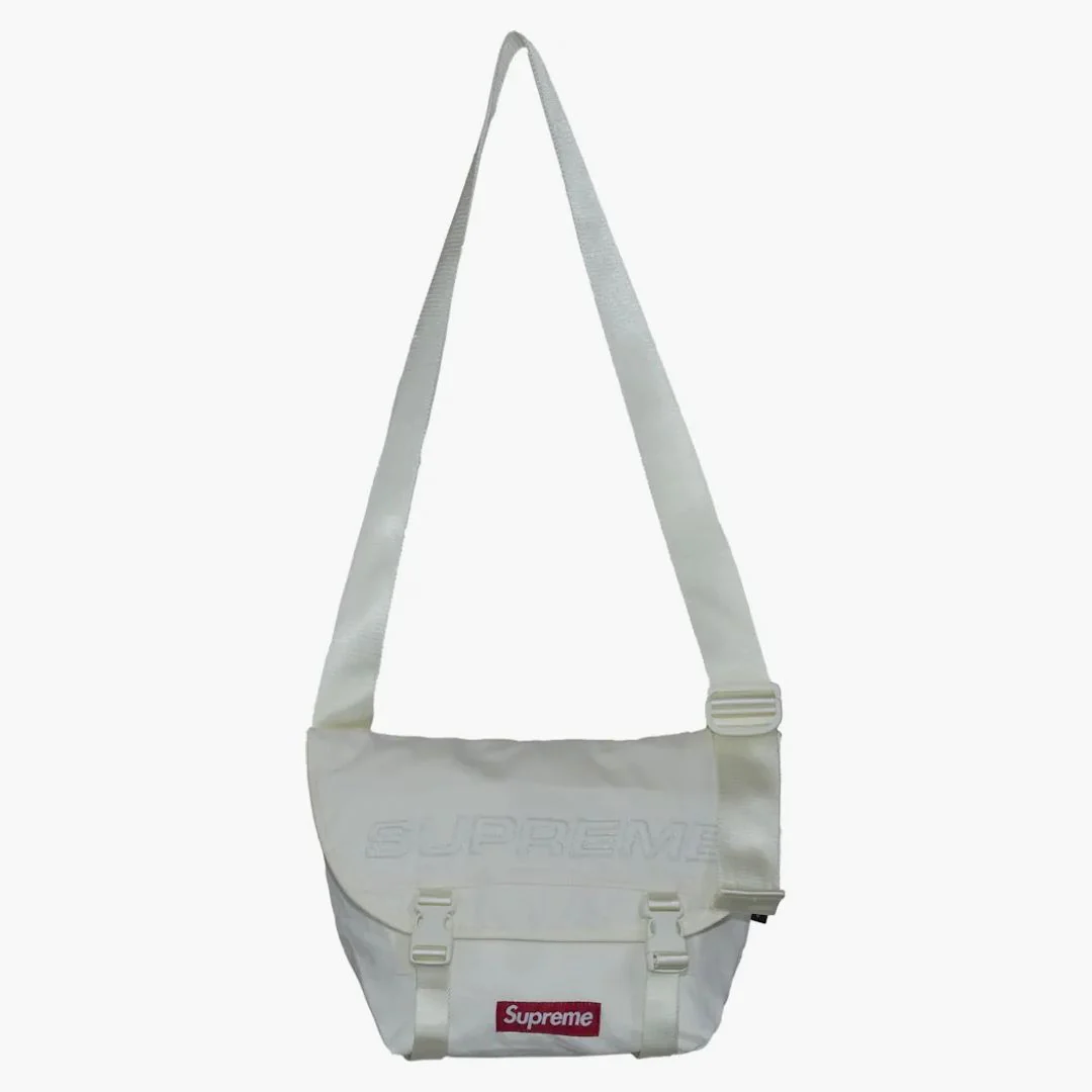 Supreme Denim Messenger Bag White - Image 2