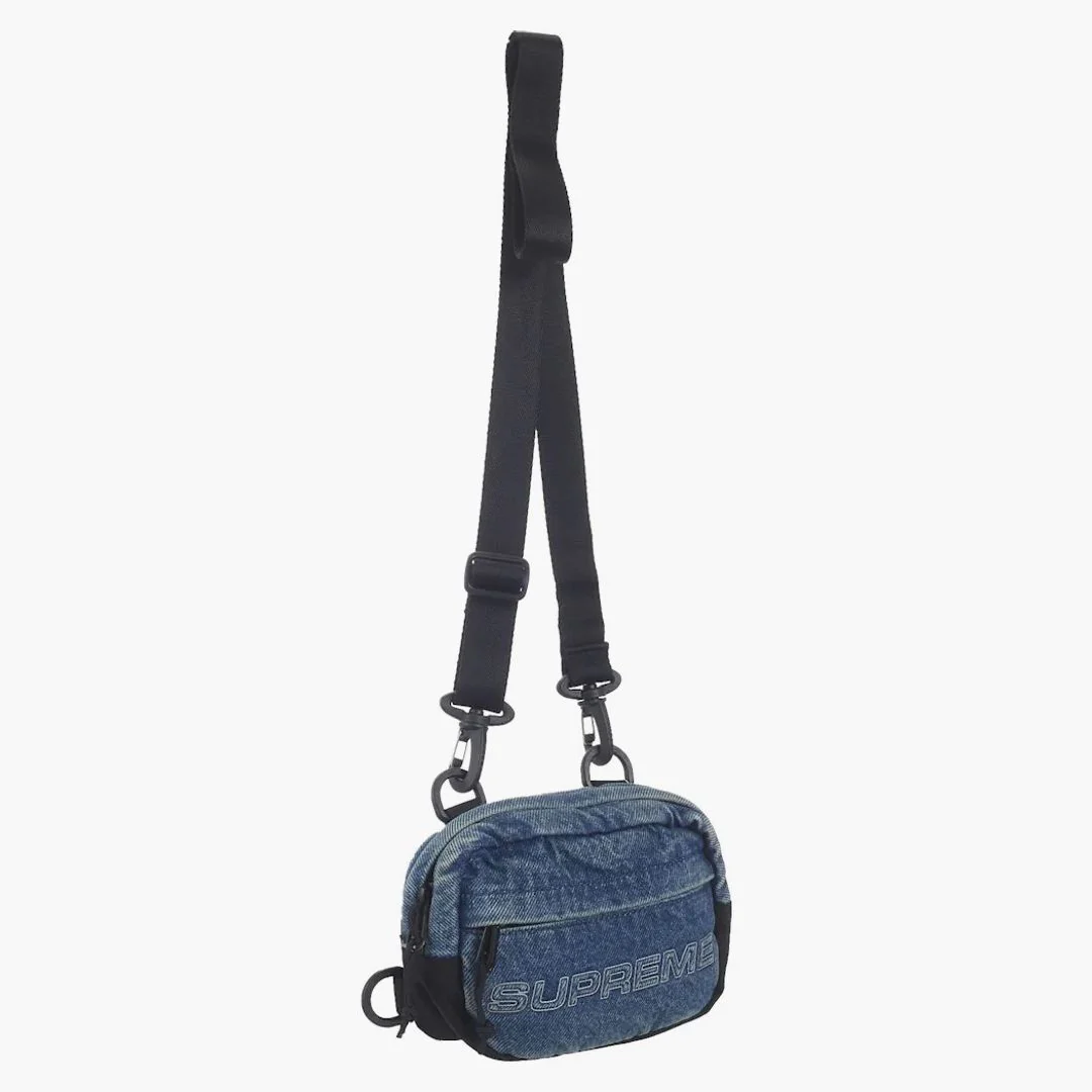 Supreme Denim Mini Shoulder Bag Washed Indigo - Image 2