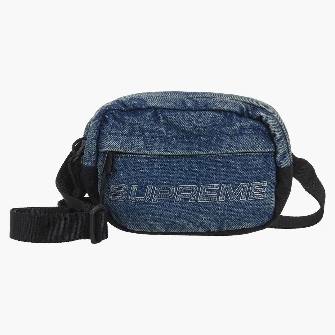Supreme Denim Mini Shoulder Bag Washed Indigo - Image 3