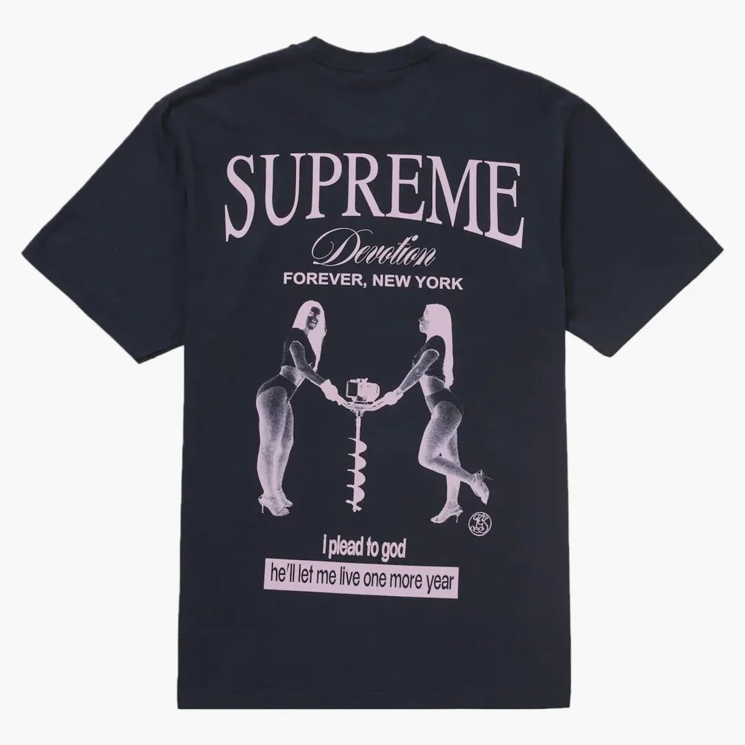 Supreme Devotion Tee Navy - Image 2
