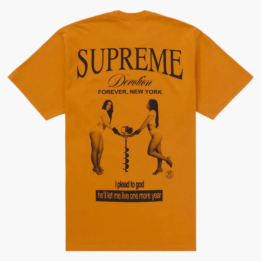 Supreme Devotion Tee Orange - Image 2