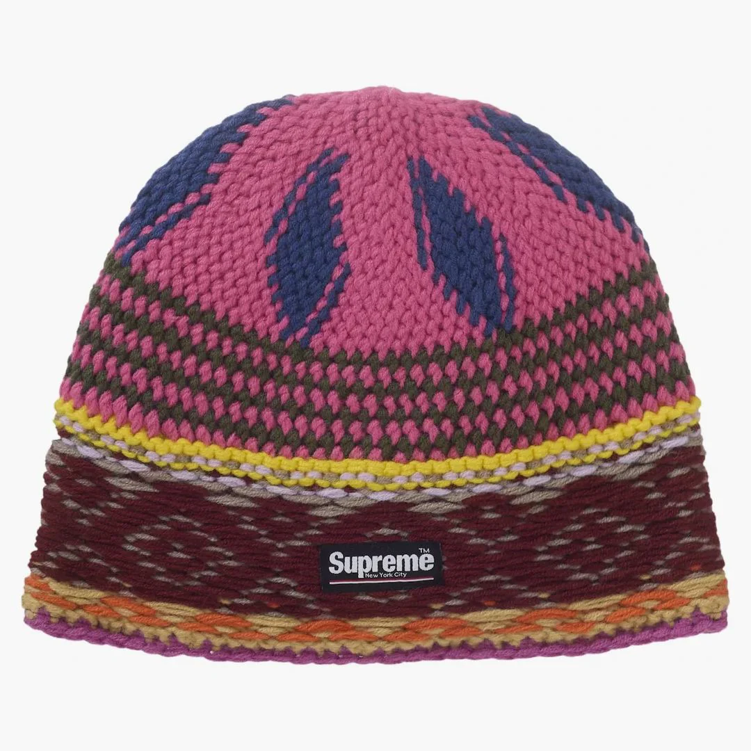 Supreme Diamond Beanie (fw25) Multicolor