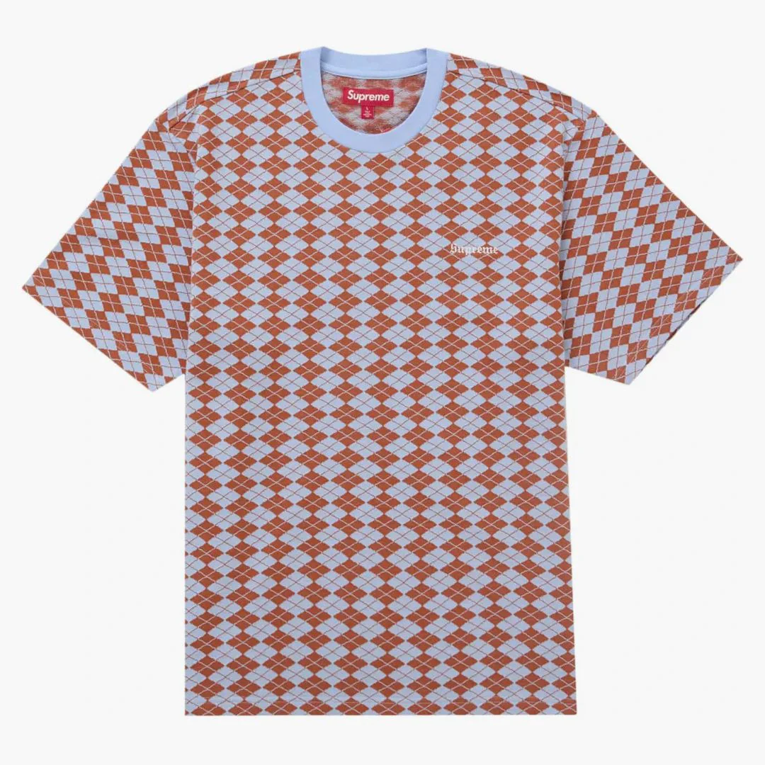 Supreme Diamond Jacquard S/s Top Blue