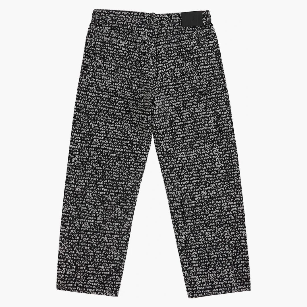 Supreme Fuck Stitch Loose Fit Jean Black - Image 2