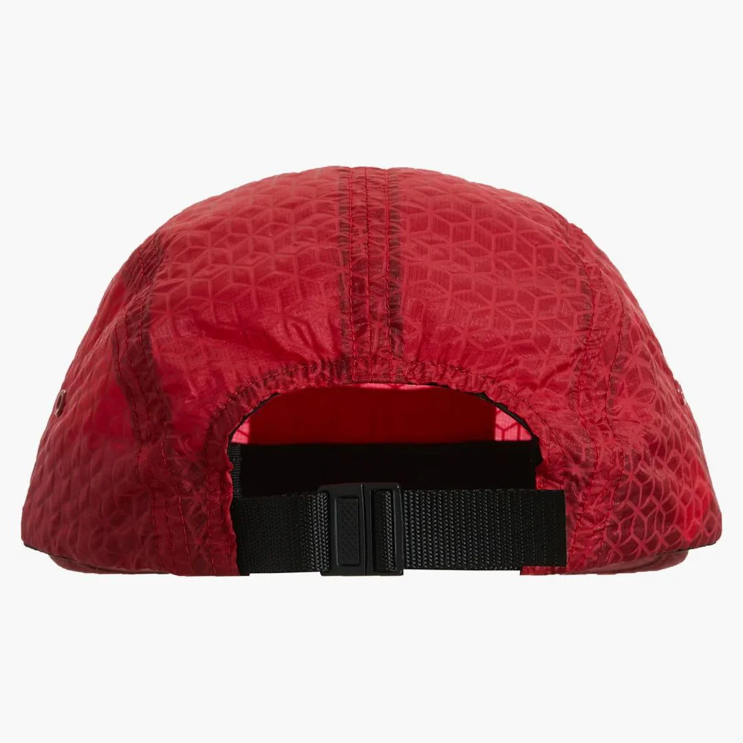 Supreme Geometric Ripstop Camp Cap Red - Image 2