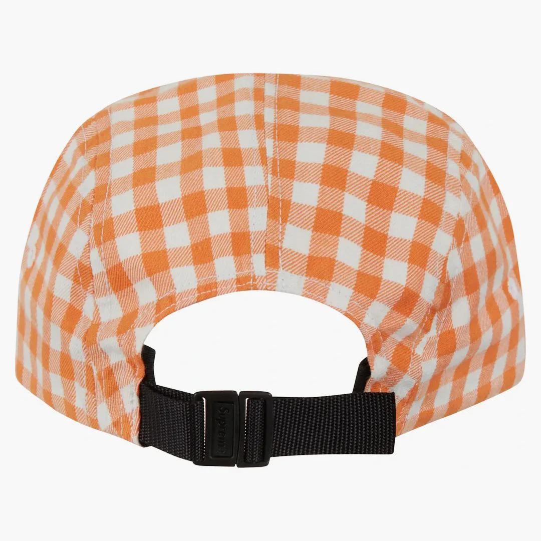Supreme Gingham Camp Cap Orange - Image 2