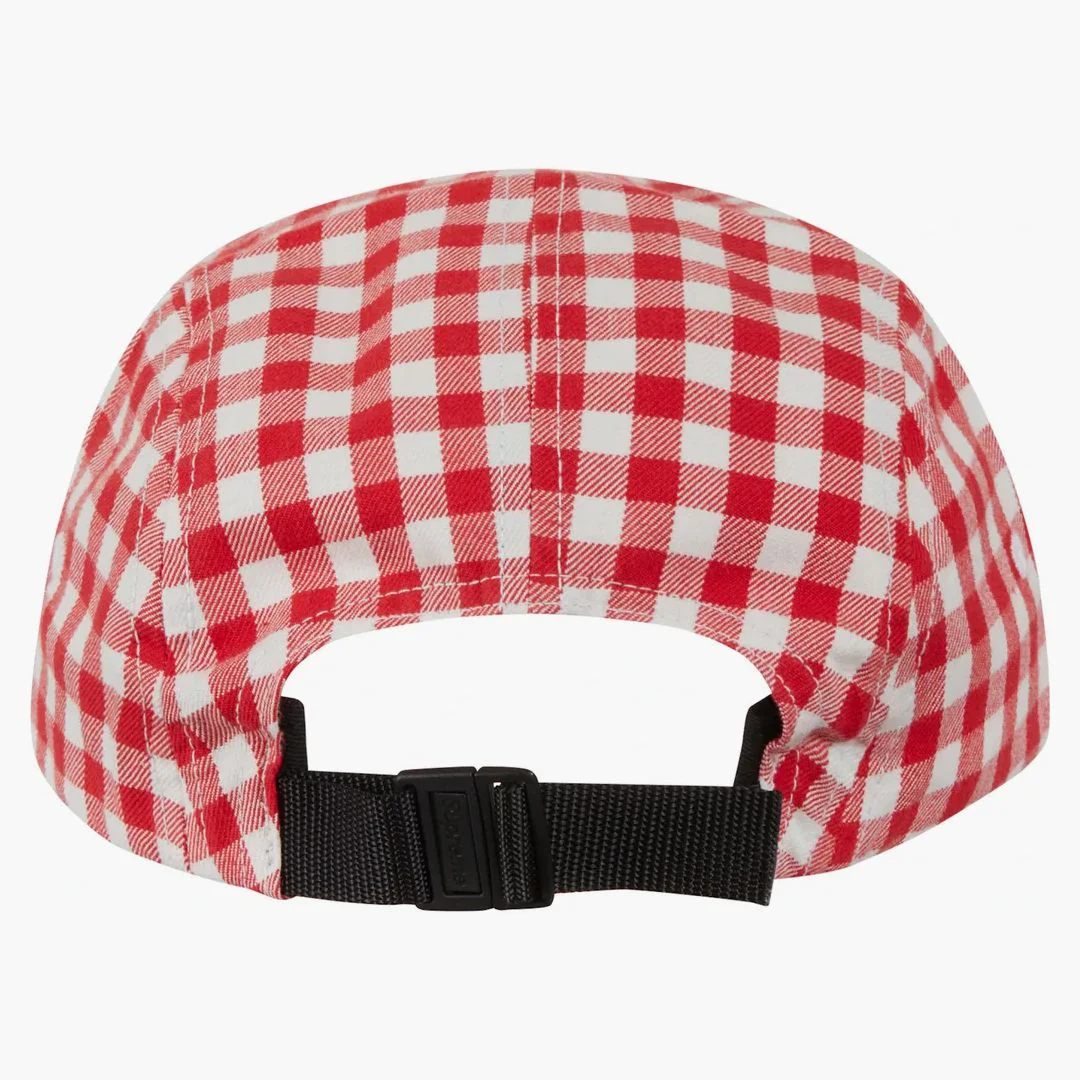 Supreme Gingham Camp Cap Red - Image 2