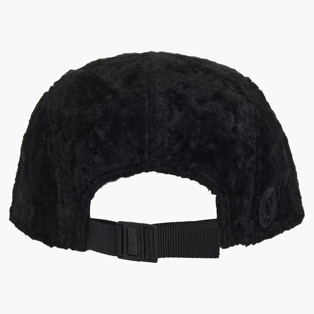 Supreme Goodenough Crushed Rayon Camp Cap Black - Image 3