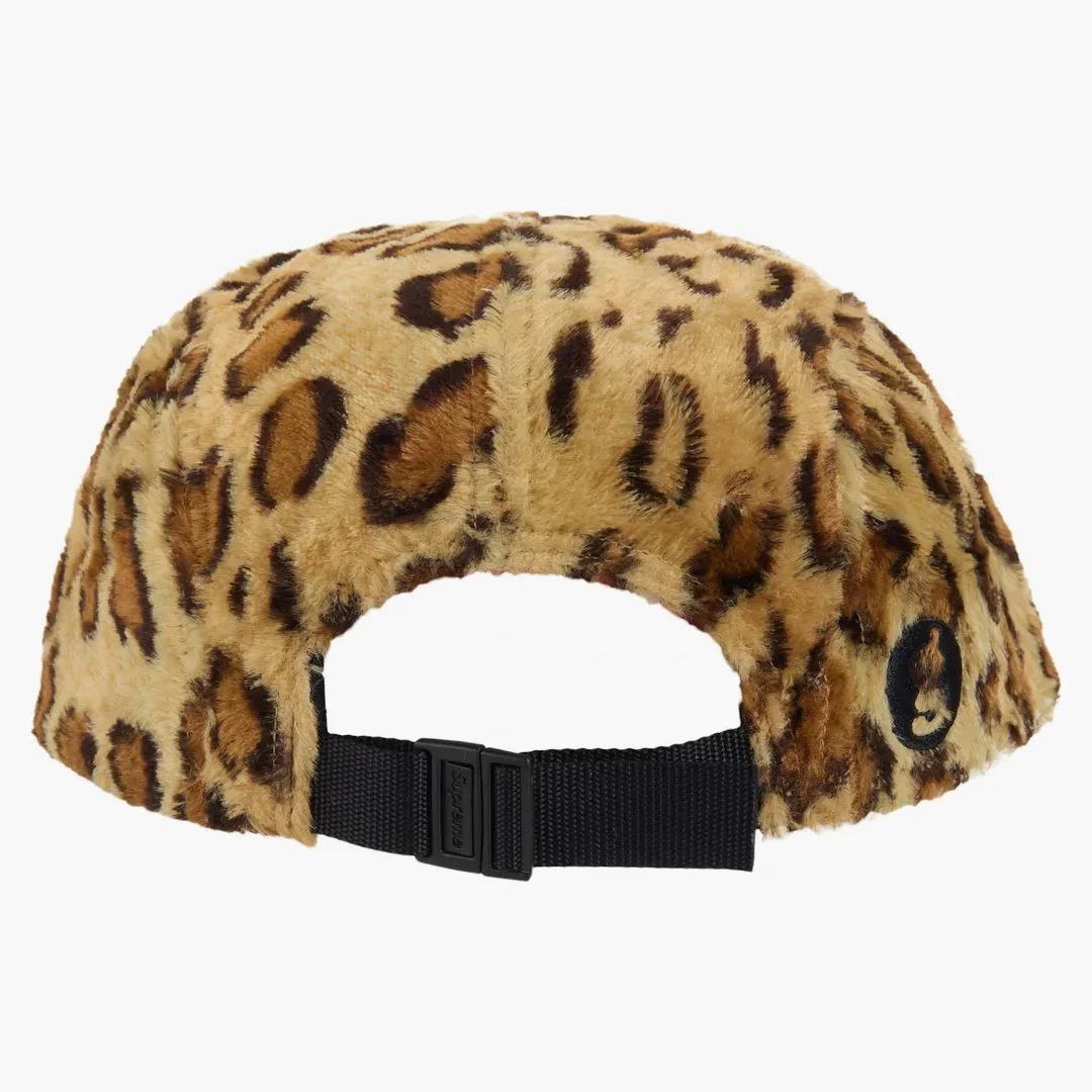 Supreme Goodenough Crushed Rayon Camp Cap Leopard - Image 3