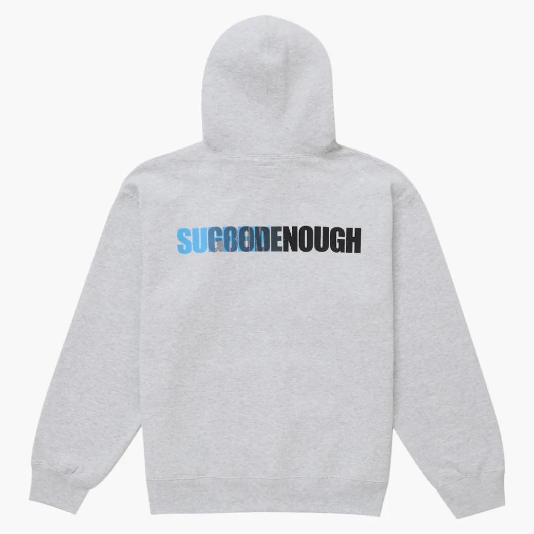 Supreme Goodenough Hooded Sweatshirt Heather Grey - Image 2