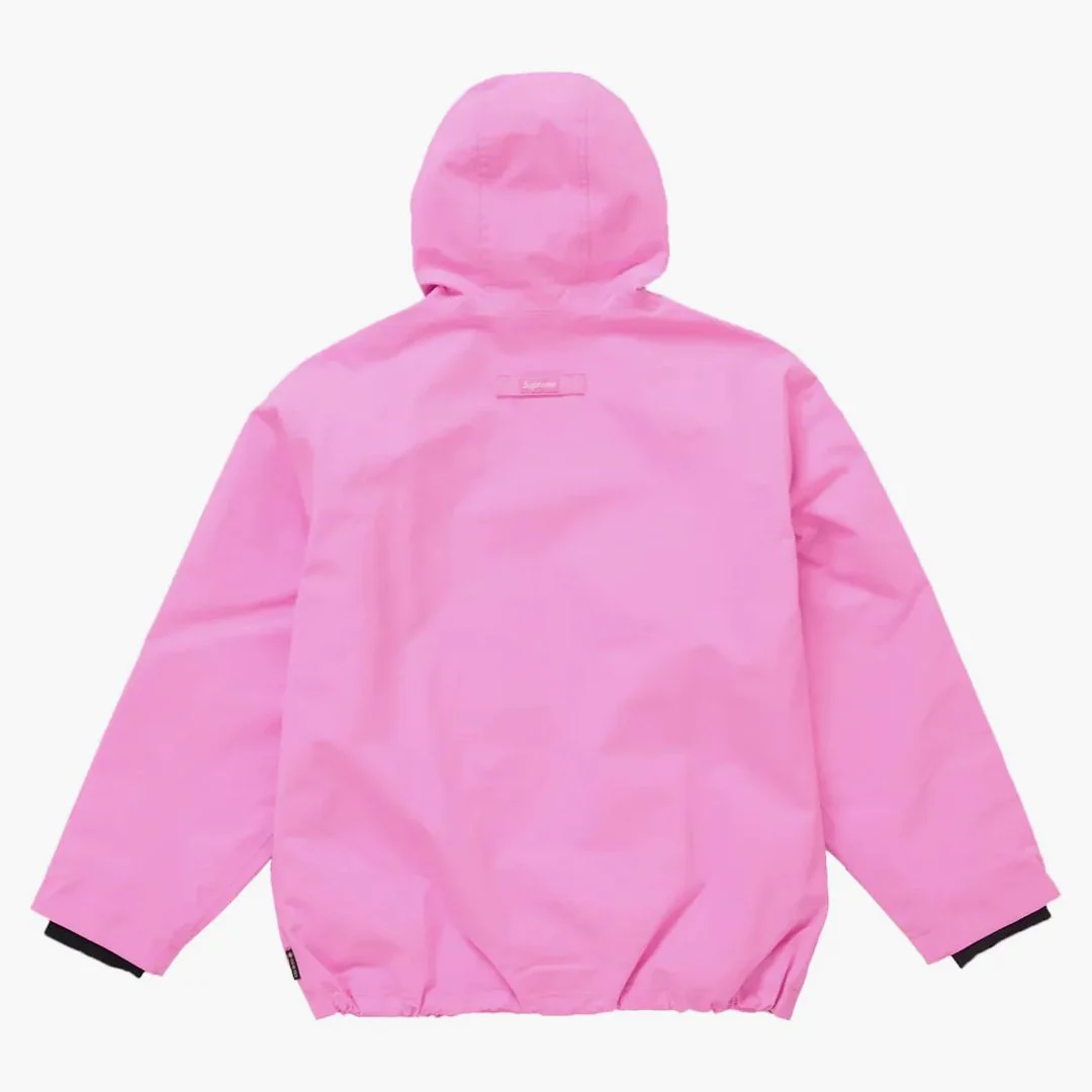 Supreme Gore-tex Stripe Hooded Jacket Fluorescent Pink - Image 3
