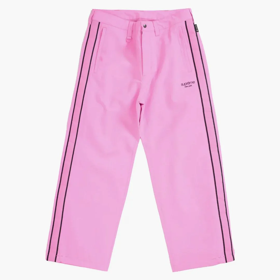 Supreme Gore-tex Stripe Pant Fluorescent Pink