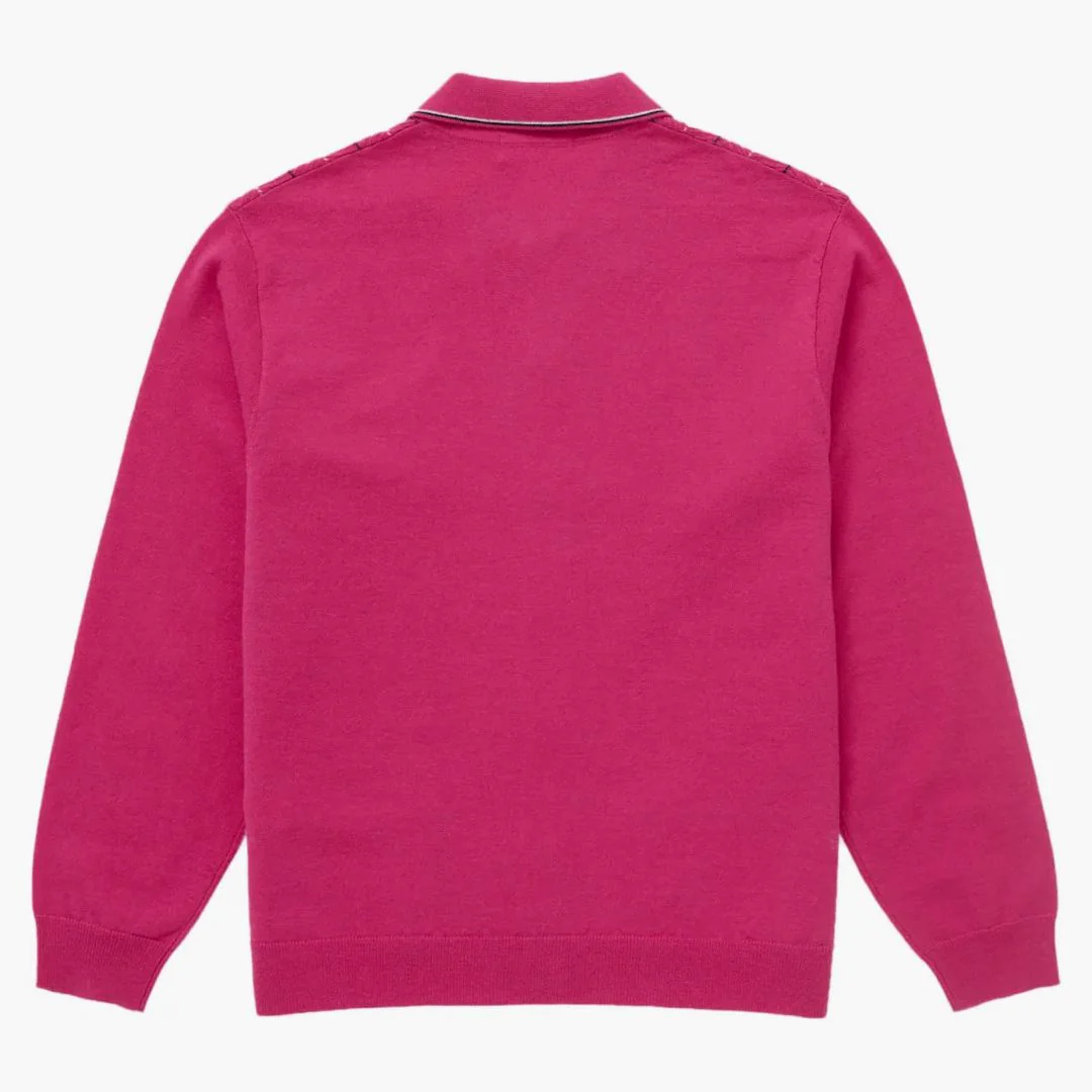 Supreme Herringbone Cardigan Pink - Image 2
