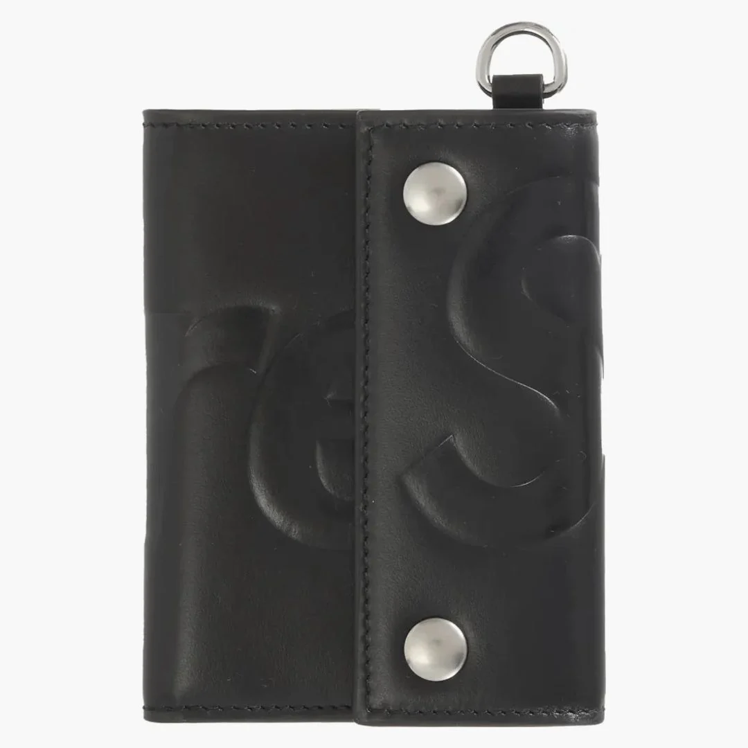 Supreme Leather Chain Wallet Black - Image 3